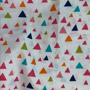 Cotton face mask, triangles